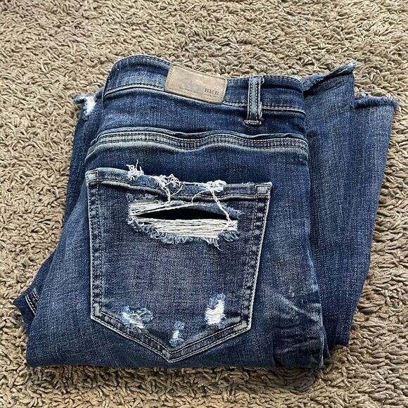 BKE Jeans Womens 26x29.5 Parker Universal Fit High Rise Super Flare Distressed - Picture 16 of 16